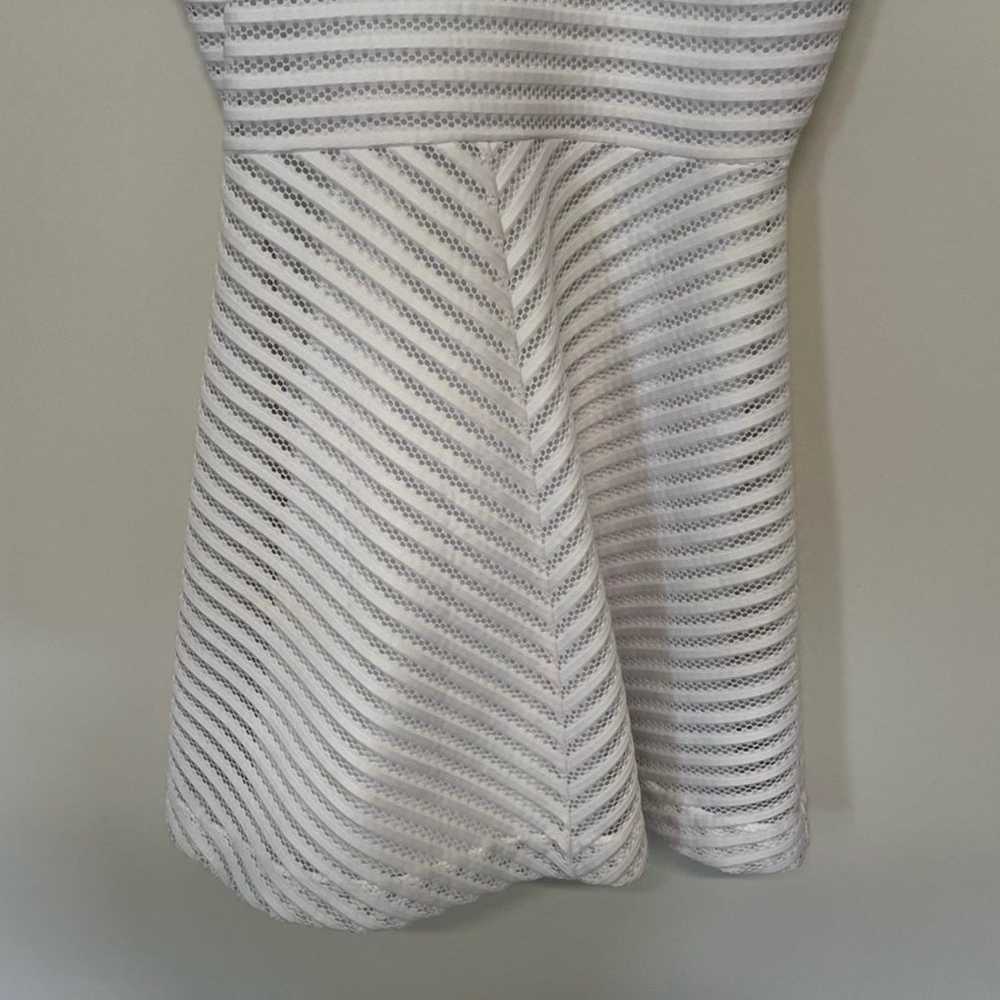 Lilly Pulitzer Megyn Crochet Stripe Knit Lace Whi… - image 4