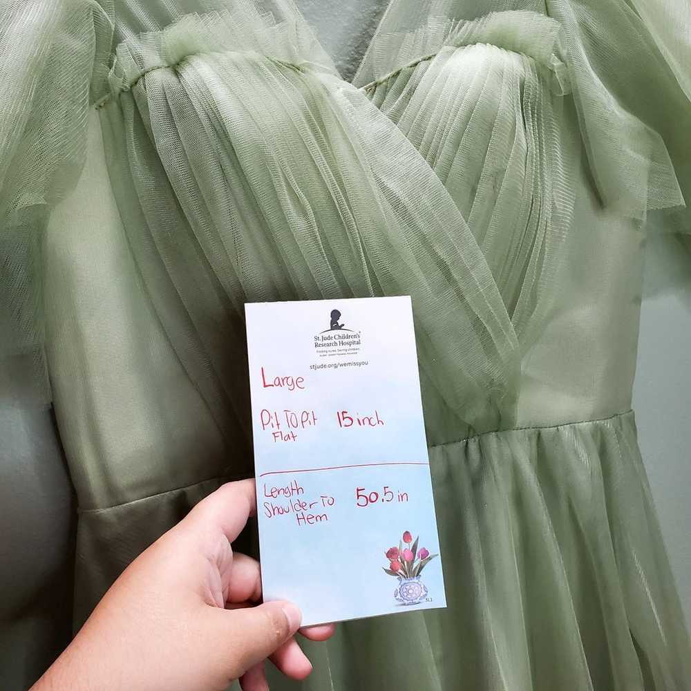 Sage green Bridesmaid Prom Dress - image 10