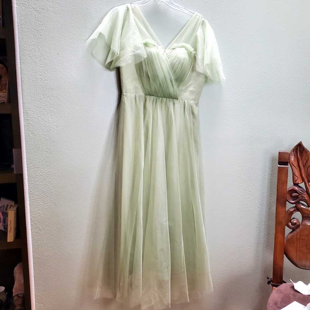 Sage green Bridesmaid Prom Dress - image 2