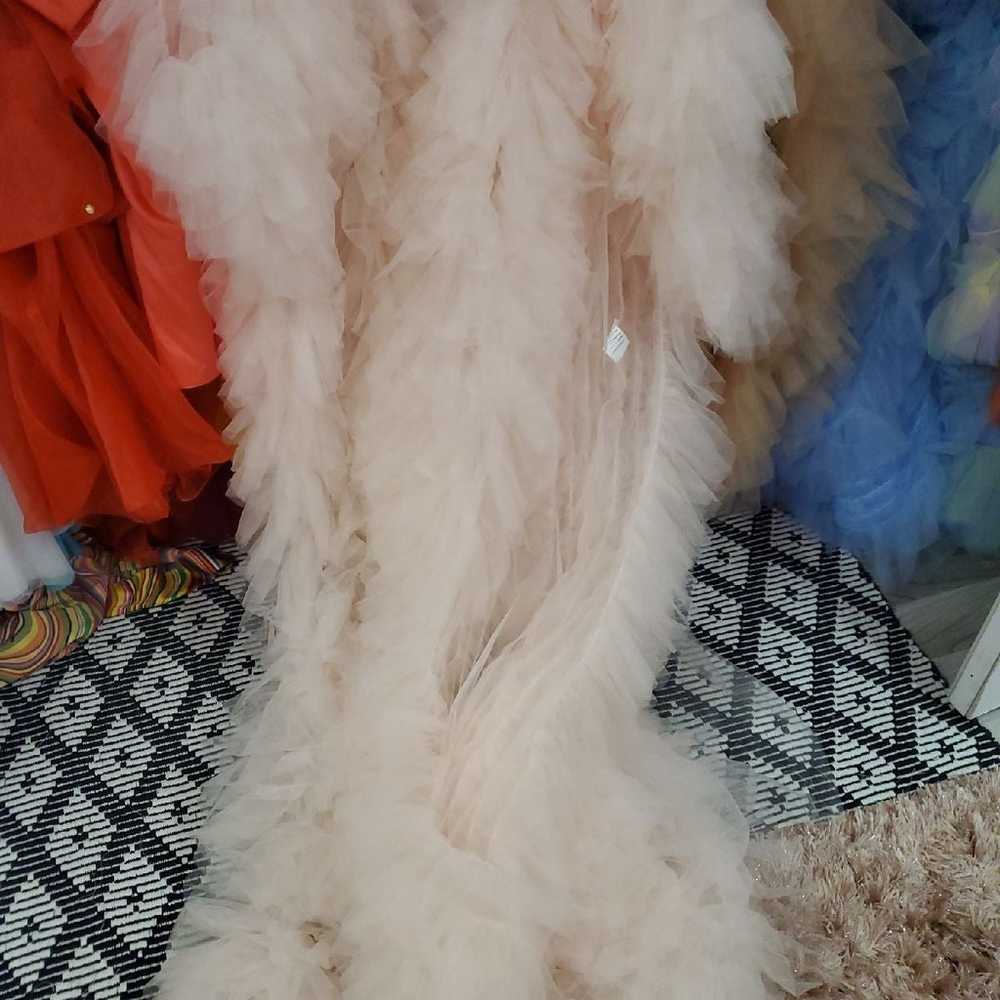 Long Sleeve Maxi Ruffled Tulle Dress for BOUDOIR … - image 2