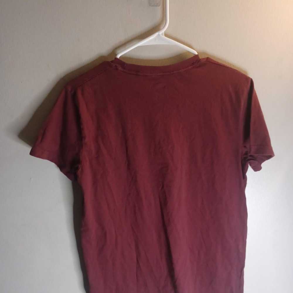 Burgundy Hollister T Shirt Size Small - image 3