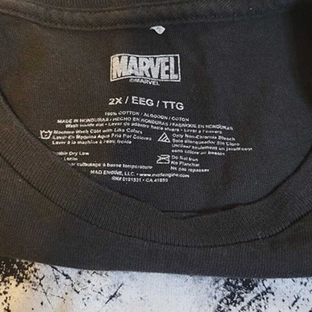 The Punisher Distressed Marvel Skull T-Shirt Blac… - image 2