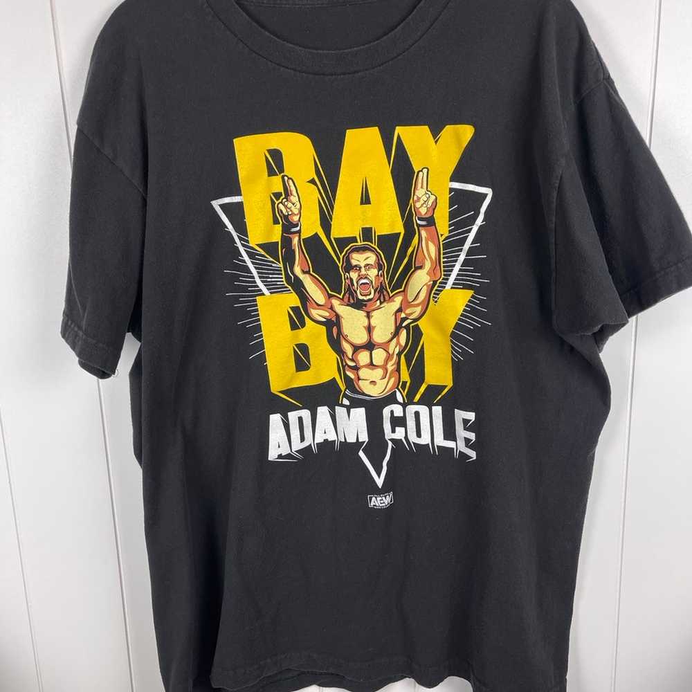 AEW Wrestling Adam Cole ‘Bay Bay’ Black T-Shirt - image 1
