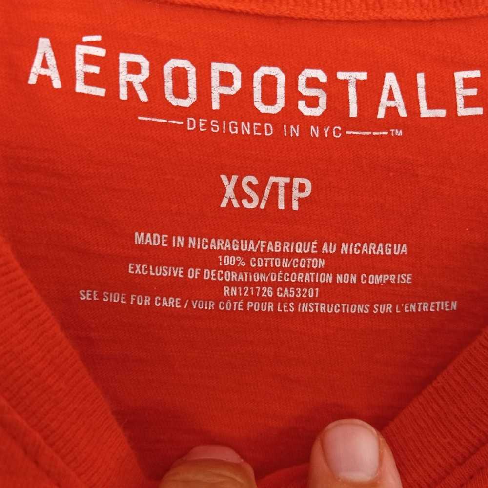 AEROPOSTALE men's xs  red tee - image 4