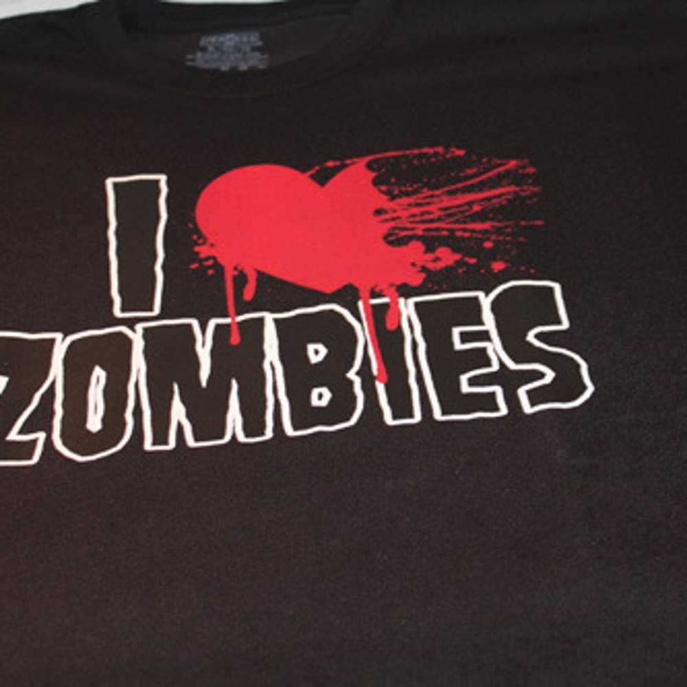 I heart zombies walking dead funny t-shirt tee gr… - image 2