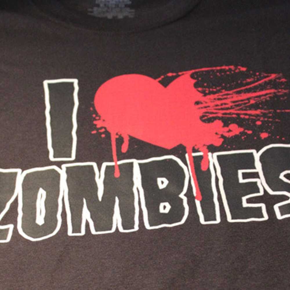 I heart zombies walking dead funny t-shirt tee gr… - image 5