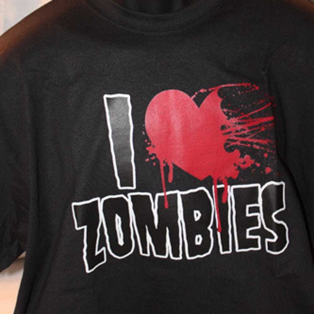 I heart zombies walking dead funny t-shirt tee gr… - image 7