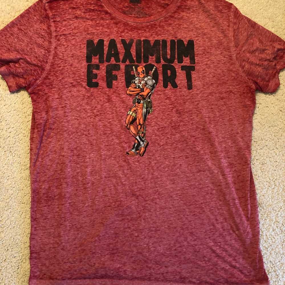 Marvel Deadpool Maximum Effort Men's Size 3XL Bur… - image 1