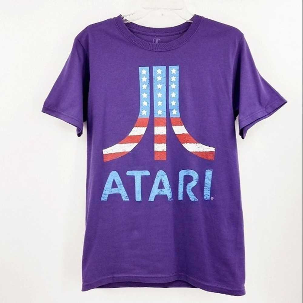 ATARI Retro Gamer Themed Purple Stars & Stripes G… - image 9