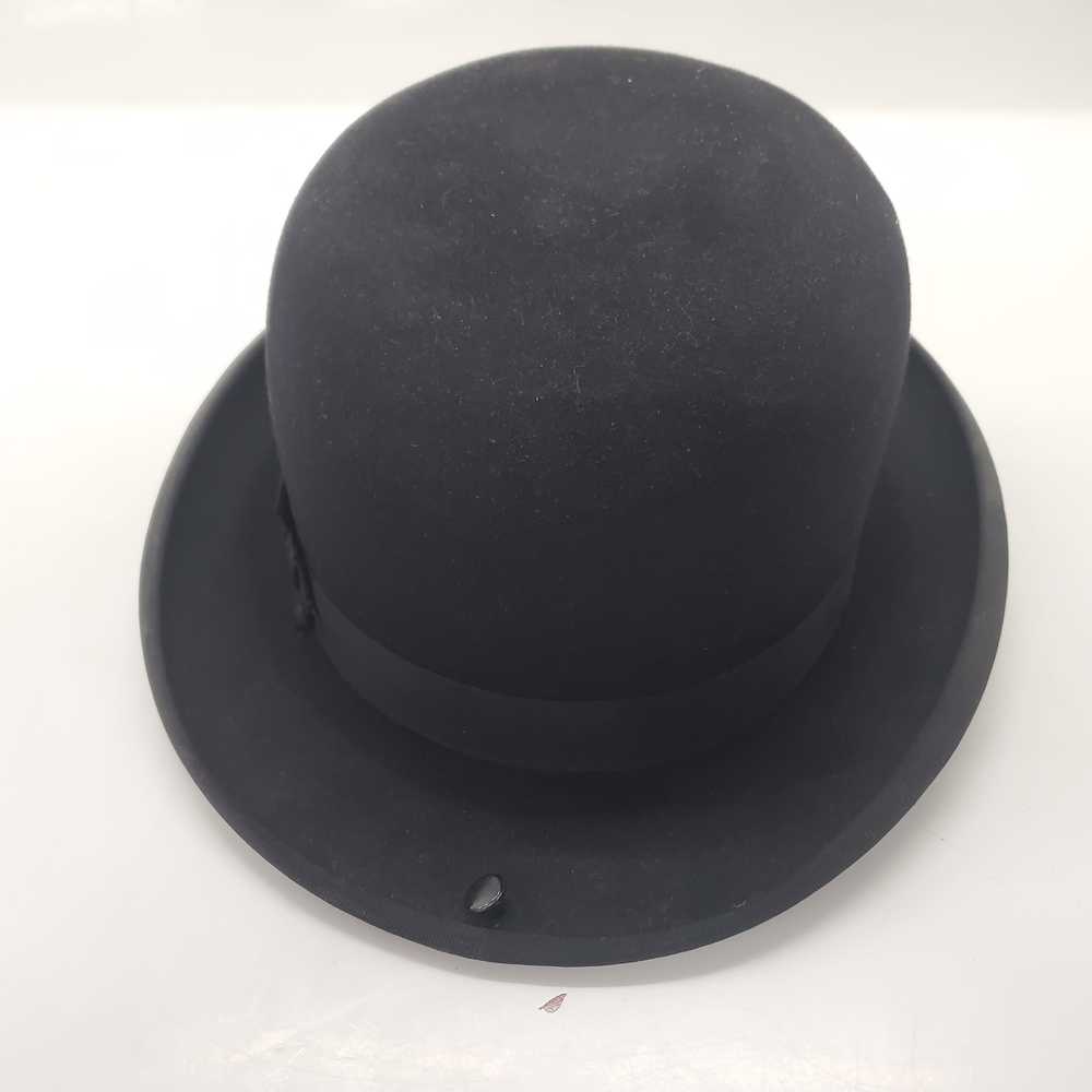 Vintage The Stetson Special Black Felt Bowler Hat… - image 2
