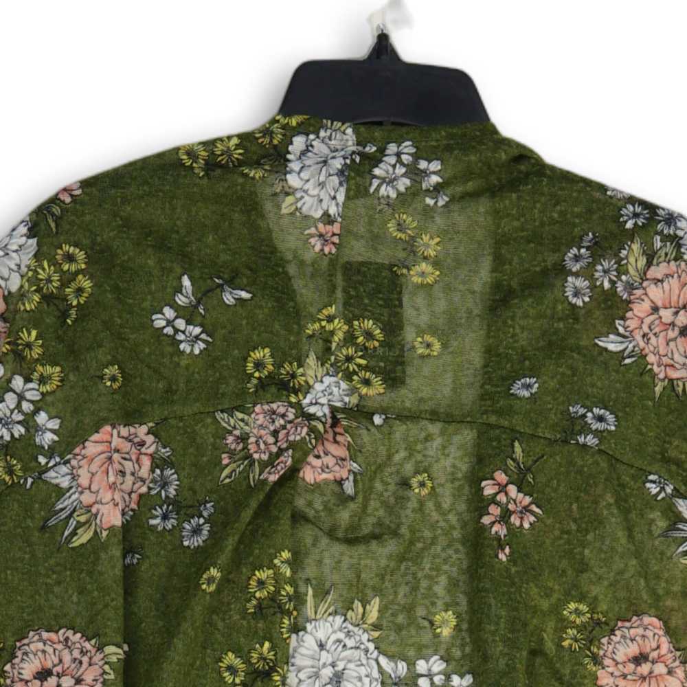 Torrid NWT Womens Green Floral Dolman Sleeve Open… - image 4