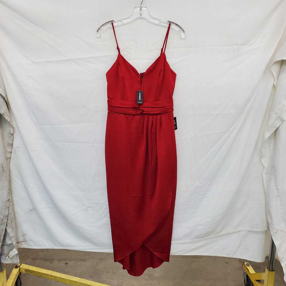 Express Red Evening Slip Dress WM Size S NWT - image 1
