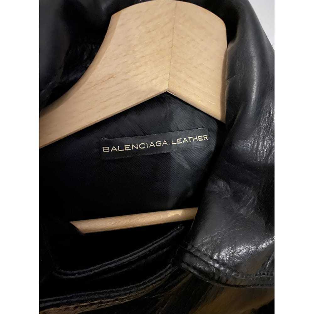 Balenciaga Leather biker jacket - image 5