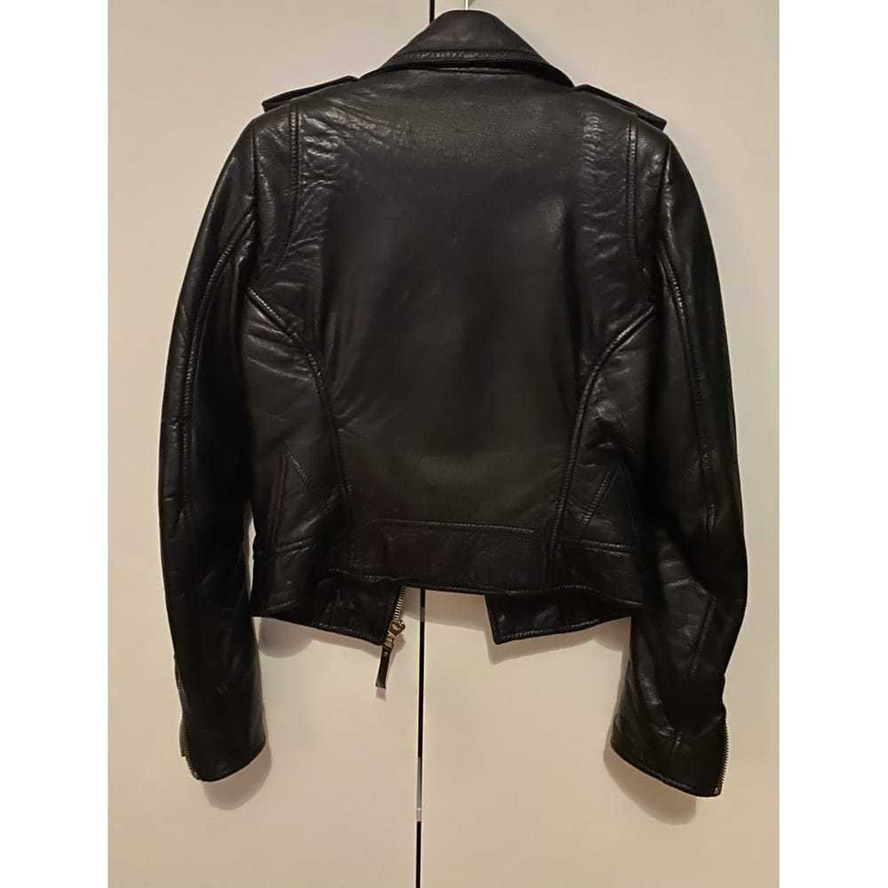 Balenciaga Leather biker jacket - image 6