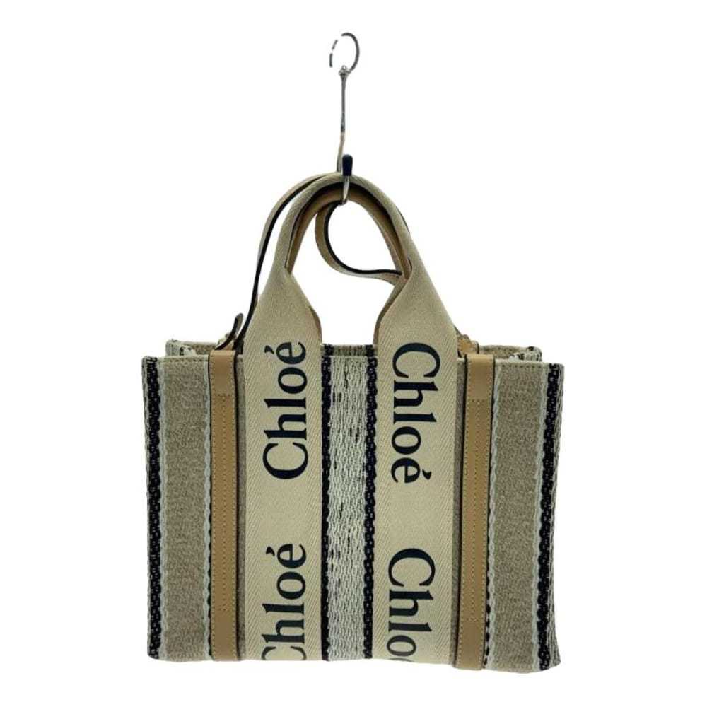 Chloé Woody linen handbag - image 1