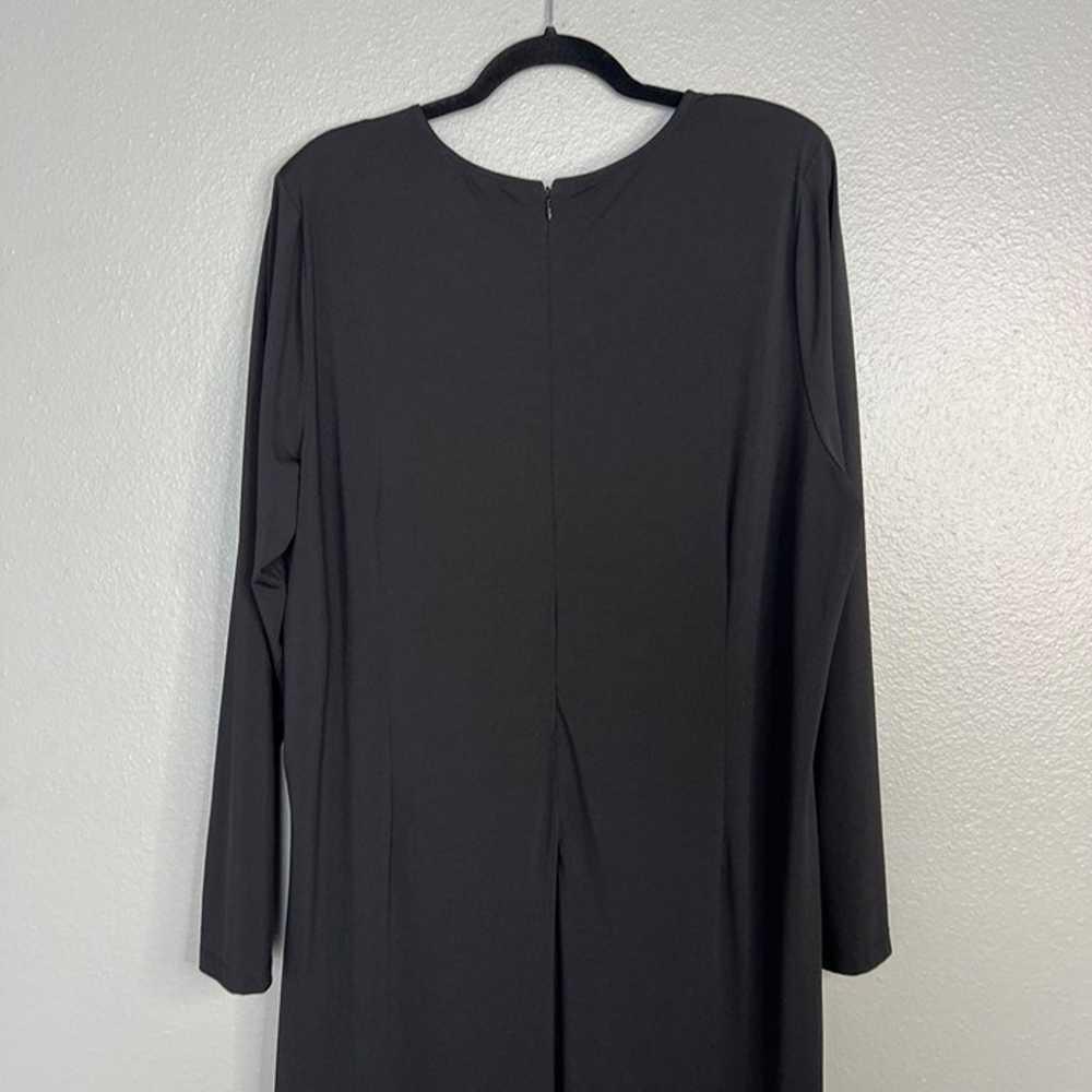 NWOT Eloquii Long Sleeve Ruched V-Neck Maxi Dress… - image 10