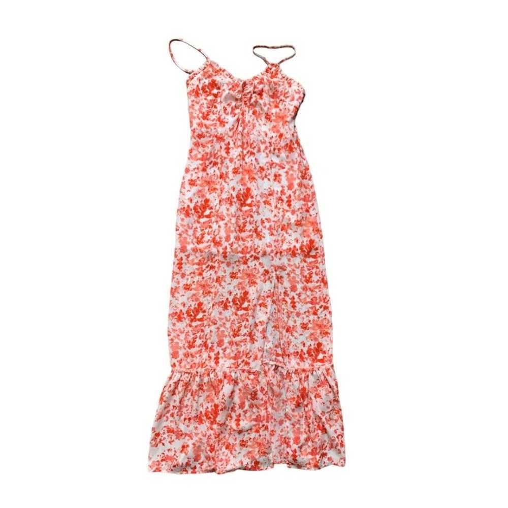 Chelsea28 Cinch Front Maxi Slip Dress in Pink/ Or… - image 2