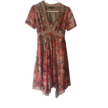 Anthropologie Ranna Gill Size 0 XS  Lace Rose Bou… - image 1