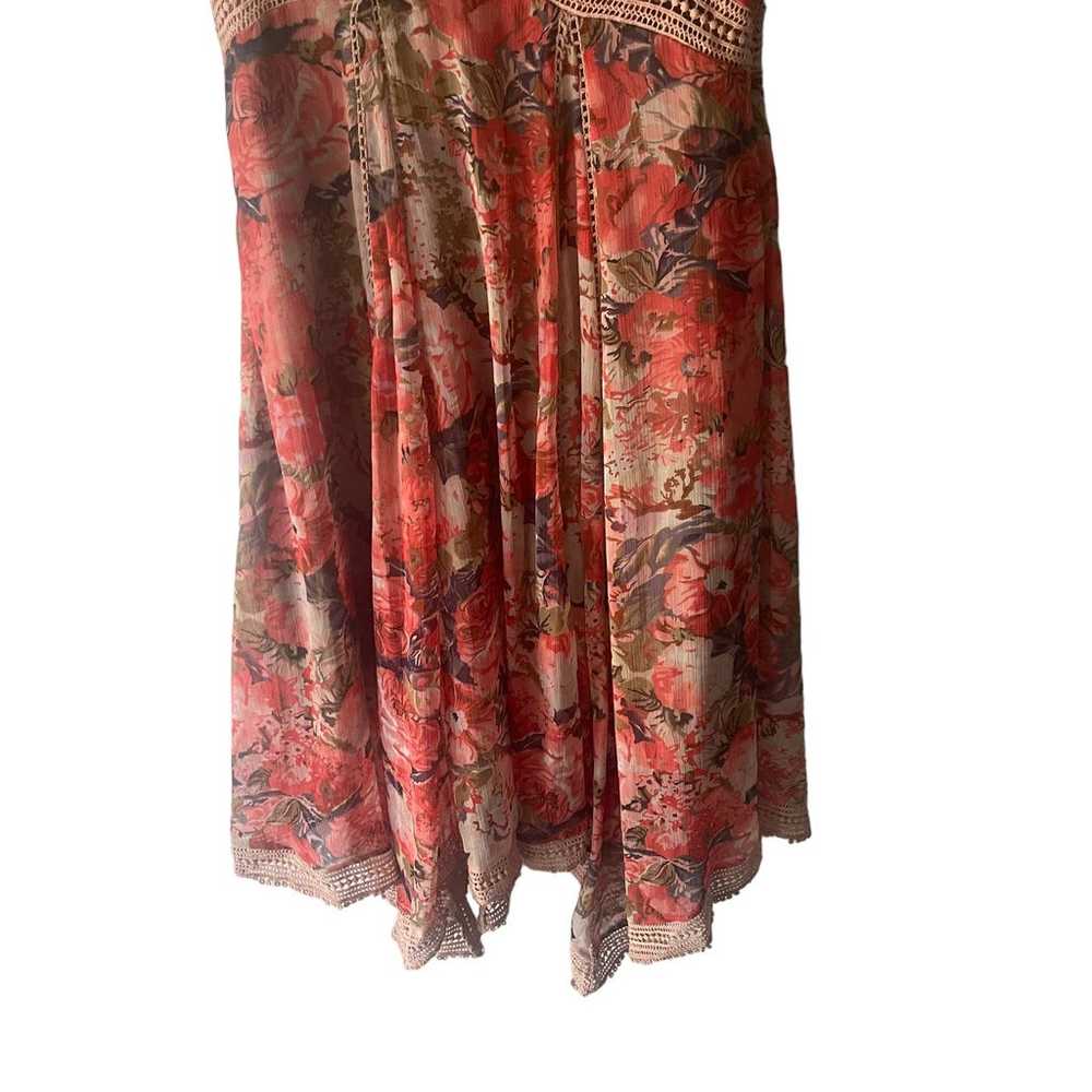 Anthropologie Ranna Gill Size 0 XS  Lace Rose Bou… - image 3