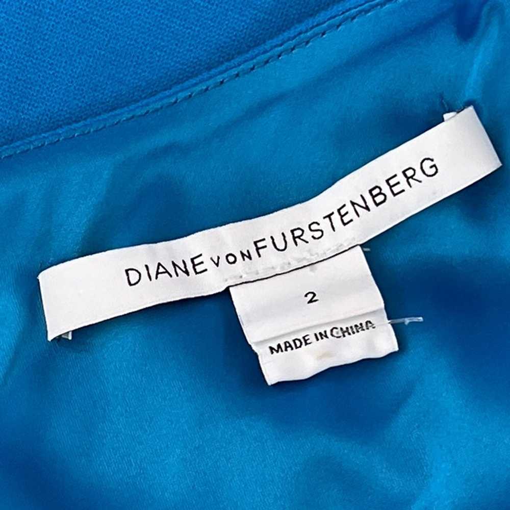 Diane Von Furstenberg DVF Size 2 Woman's Blue Dre… - image 7