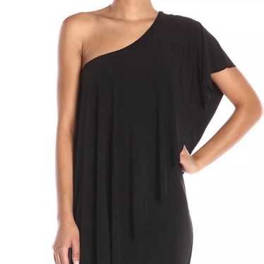 Norma Kamali Black One Shoulder Dress Size Medium - image 1