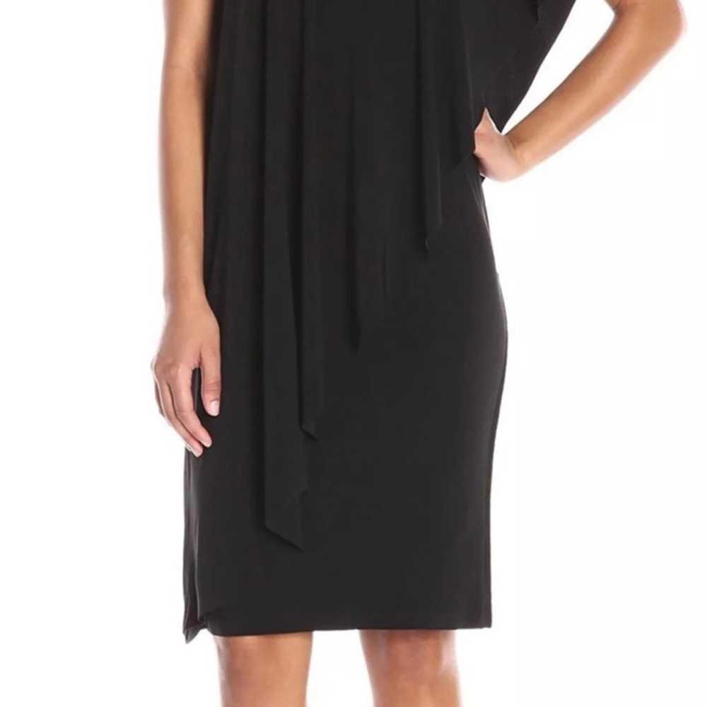 Norma Kamali Black One Shoulder Dress Size Medium - image 2