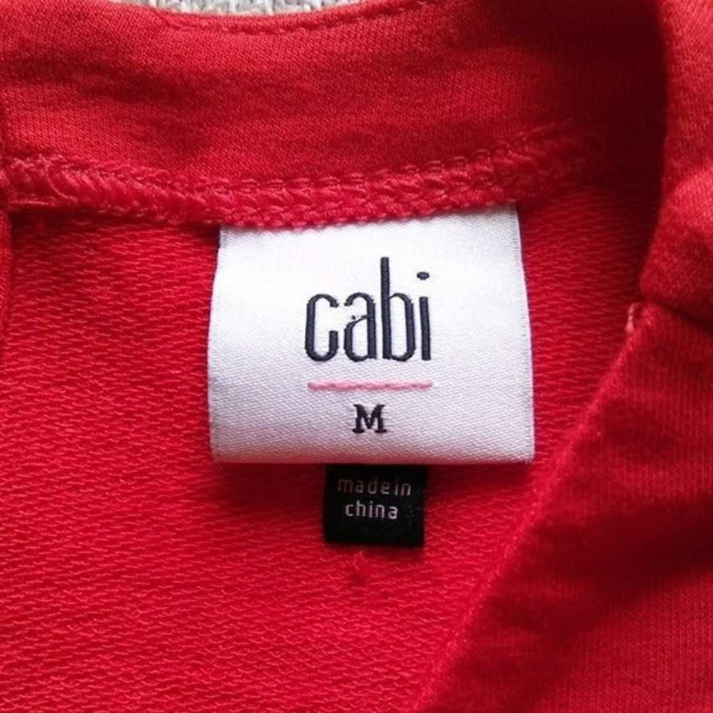 CAbi #5773 Uptown Sleeveless Red Jumpsuit wrap fr… - image 3