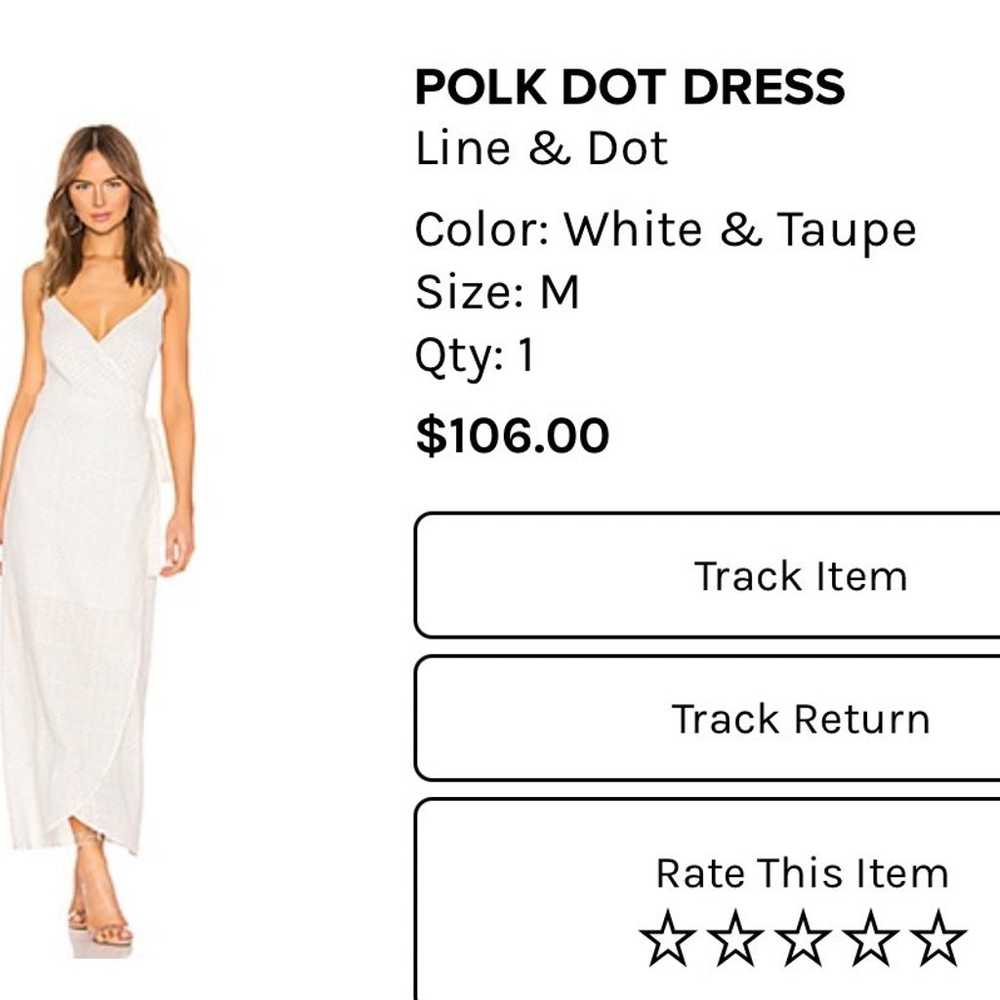 Line & dot Polk Dot dress size M - image 3