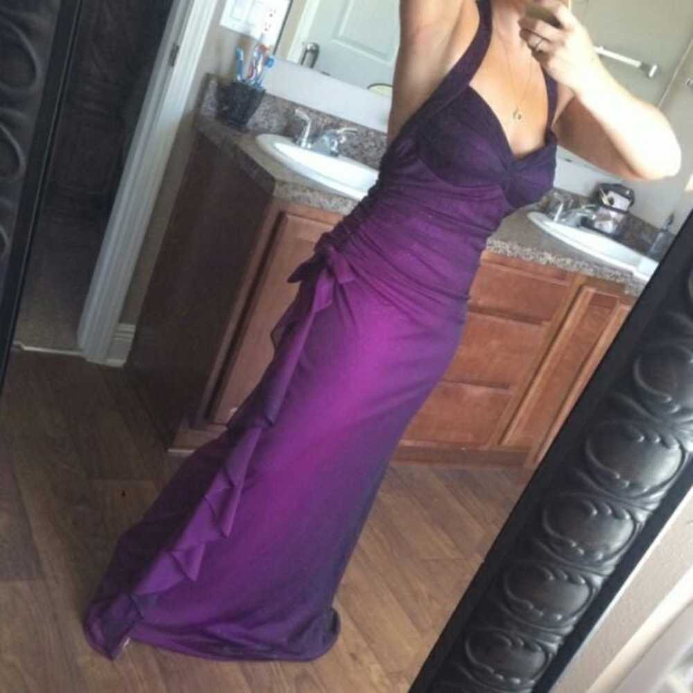Purple Plum sexy shimmering formal gown - image 1