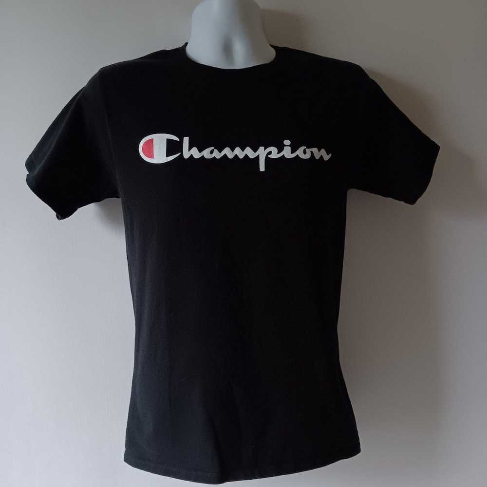 Champion men's black short sleeve activewear t-sh… - image 1