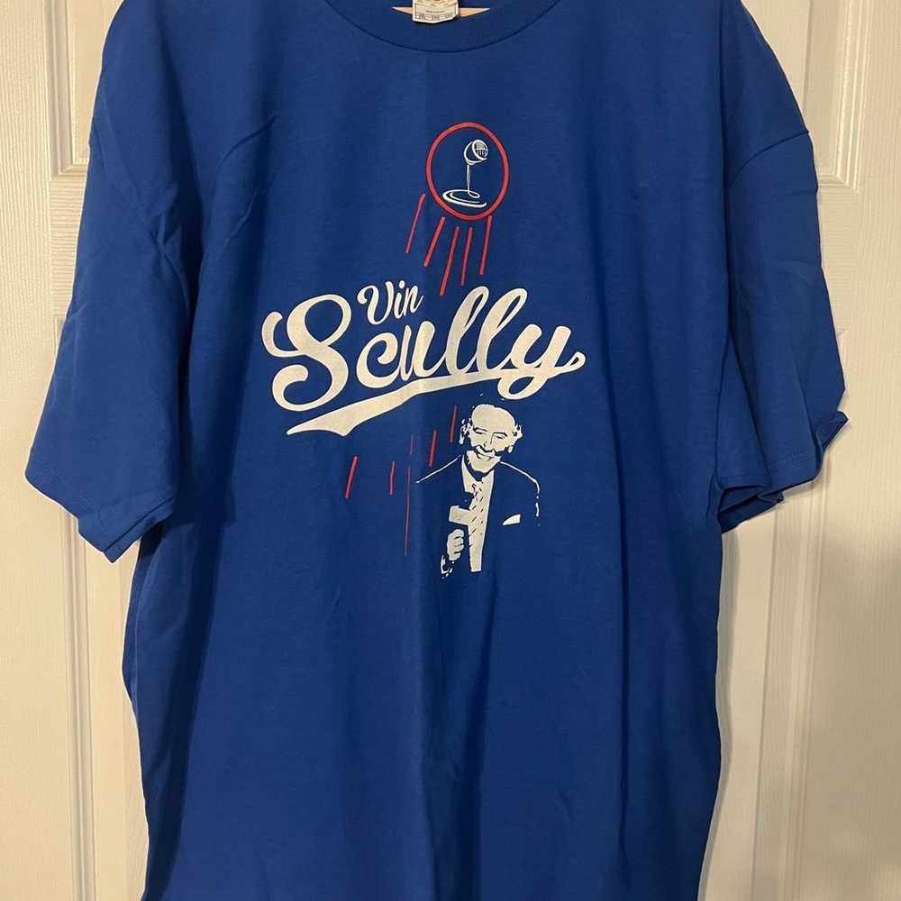 Vin Scully Dodgers Short Sleeve Shirt - image 1
