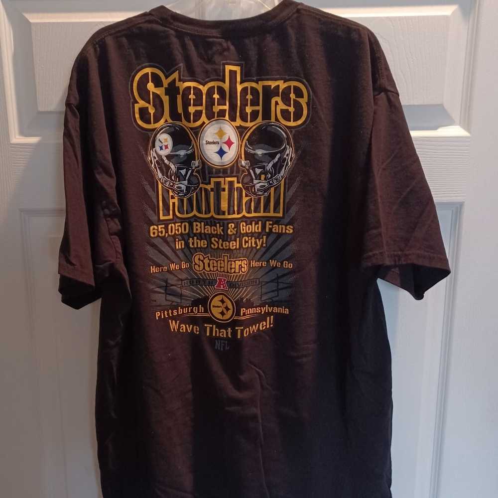 Pittsburg Steelers Tee Shirt Front & Back Design … - image 3