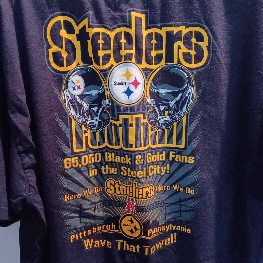 Pittsburg Steelers Tee Shirt Front & Back Design … - image 4