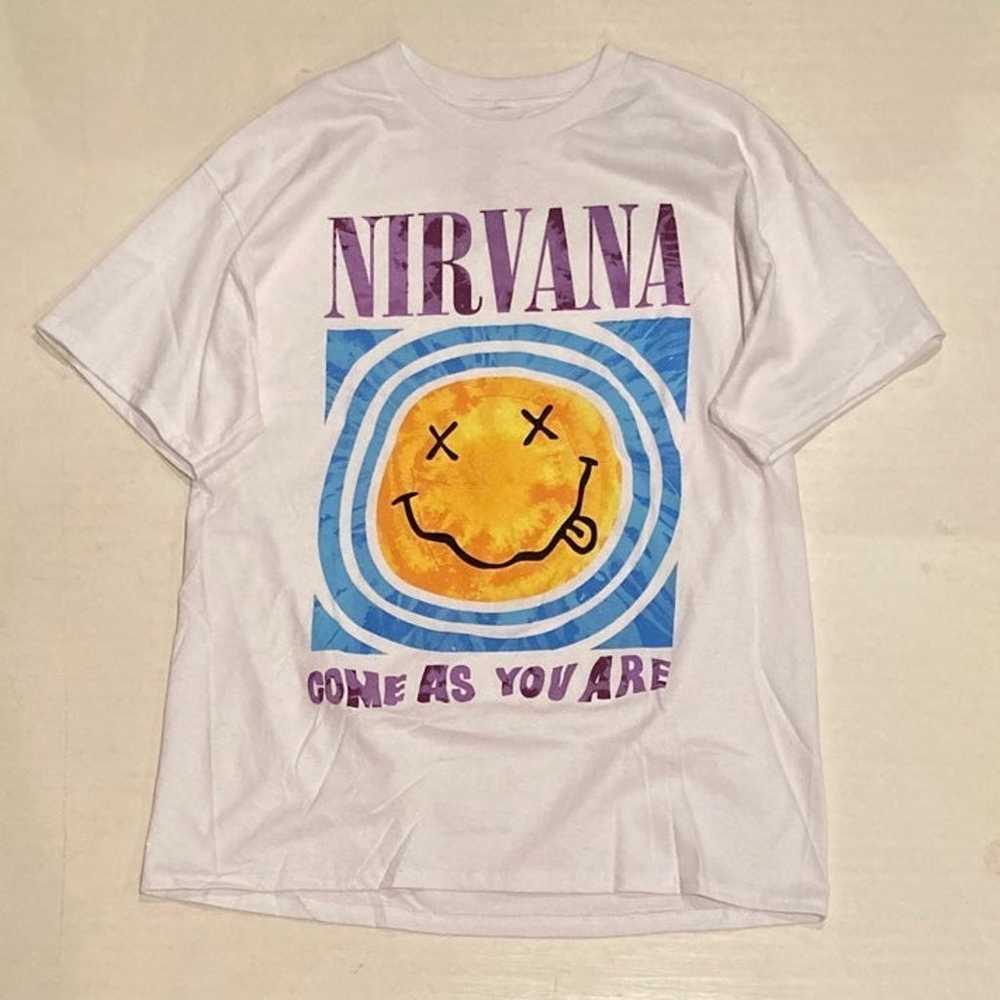 Men’s Nirvana Come As You Are White T-Shirt Size … - image 1