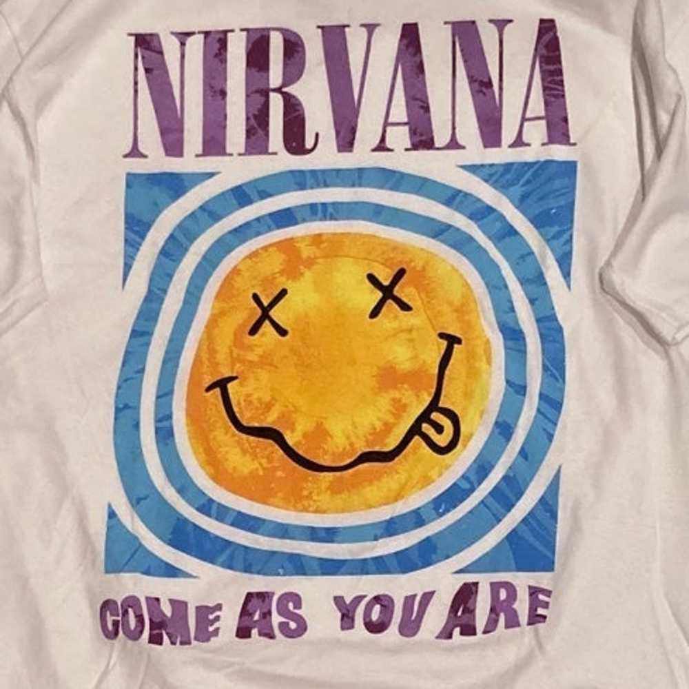 Men’s Nirvana Come As You Are White T-Shirt Size … - image 2