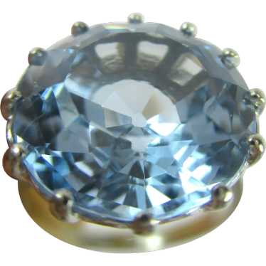 Aquamarine ring vintage 10k - Gem