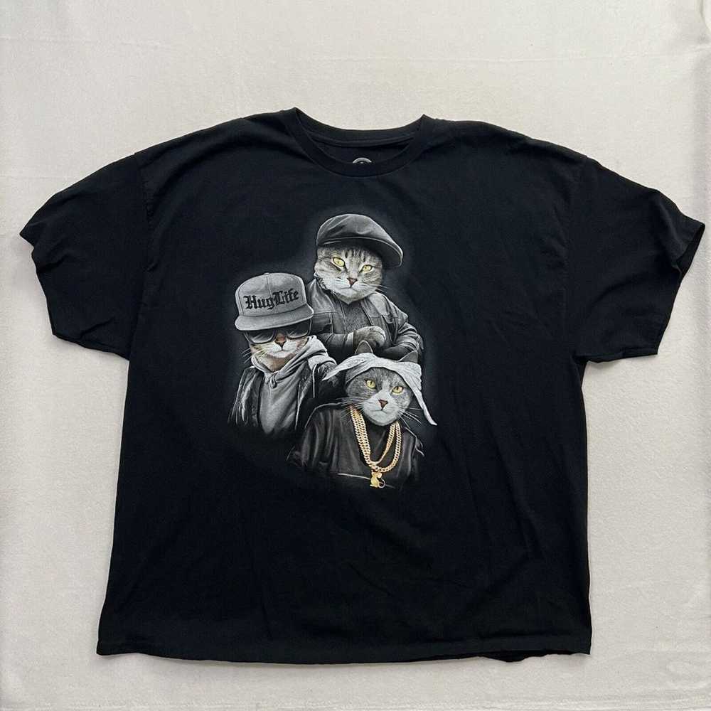 DOM T-Shirt Mens 3XL Black Gangster Rap Cats Hip … - image 1
