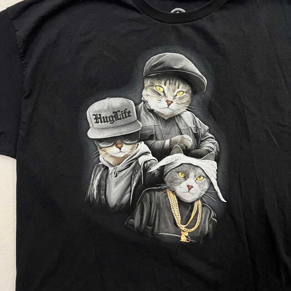 DOM T-Shirt Mens 3XL Black Gangster Rap Cats Hip … - image 3