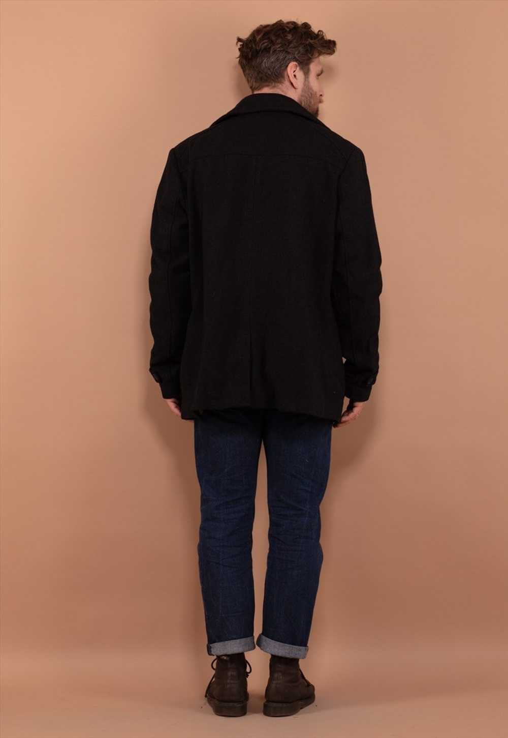 Vintage 00's Men Wool Blend Jacket in Grey - image 3