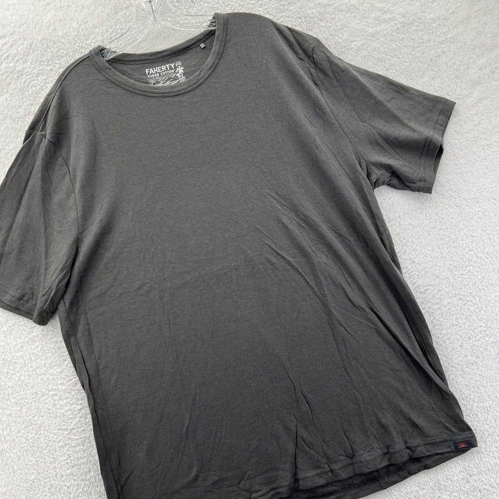 New Faherty Shirt Mens 2XL Gray Cloud Cotton Top … - image 3