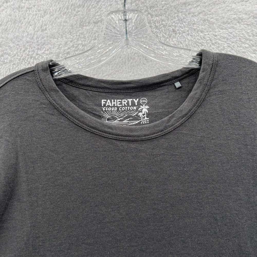 New Faherty Shirt Mens 2XL Gray Cloud Cotton Top … - image 5