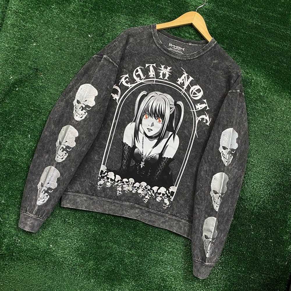 Death Note Anime Mineral Wash Crewneck Sweater Si… - image 3