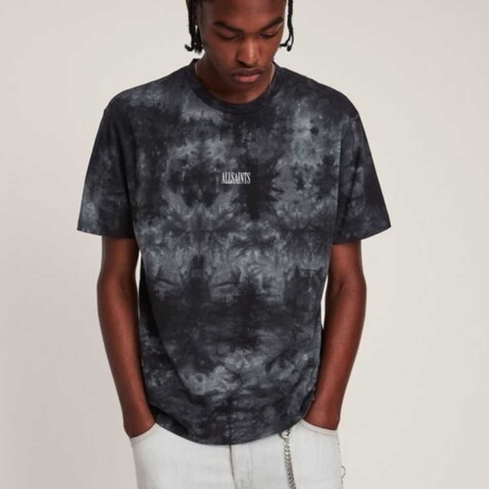 ALL SAINTS Tie-&-Dye Crew-Neck Cotton T-shirt men - image 2