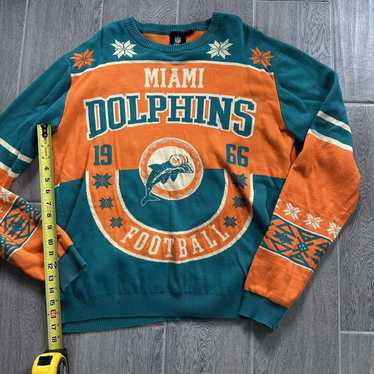 NFL Miami Dolphins Sweater Lee Sport Men's Large Vintage VTG OG