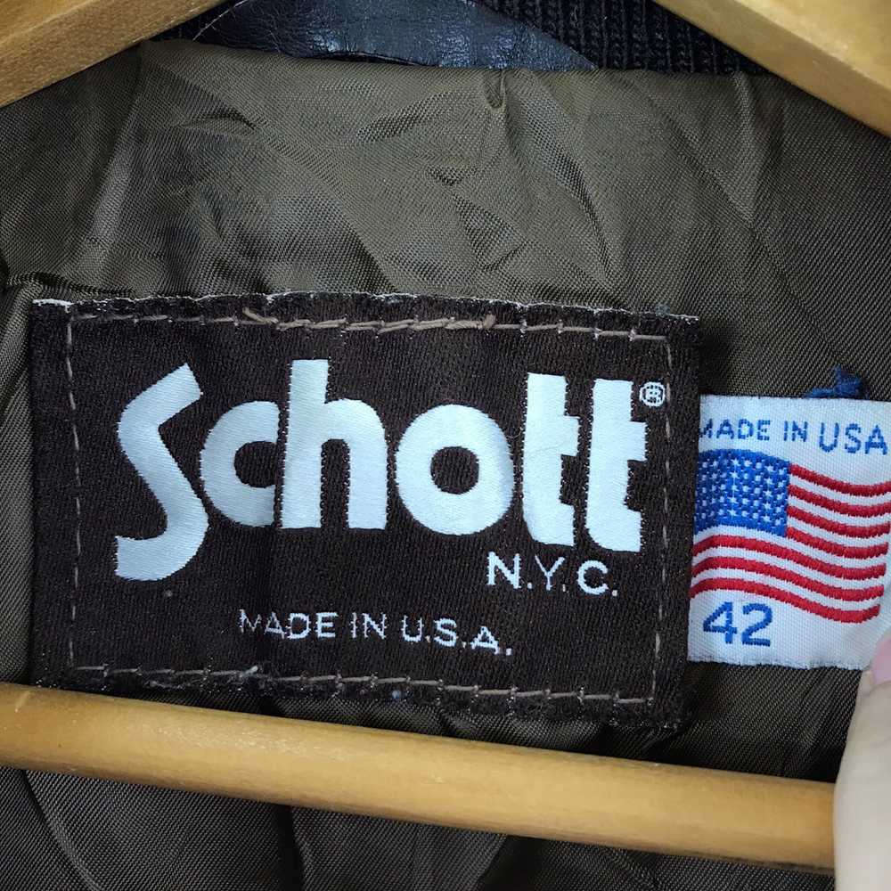 Schott Vintage 90’ SCHOTT NYC New York Suede Leat… - image 3