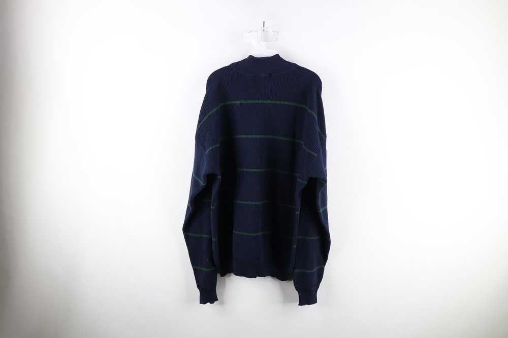 Nautica × Vintage Vintage 90s Nautica Knit Half Z… - image 6