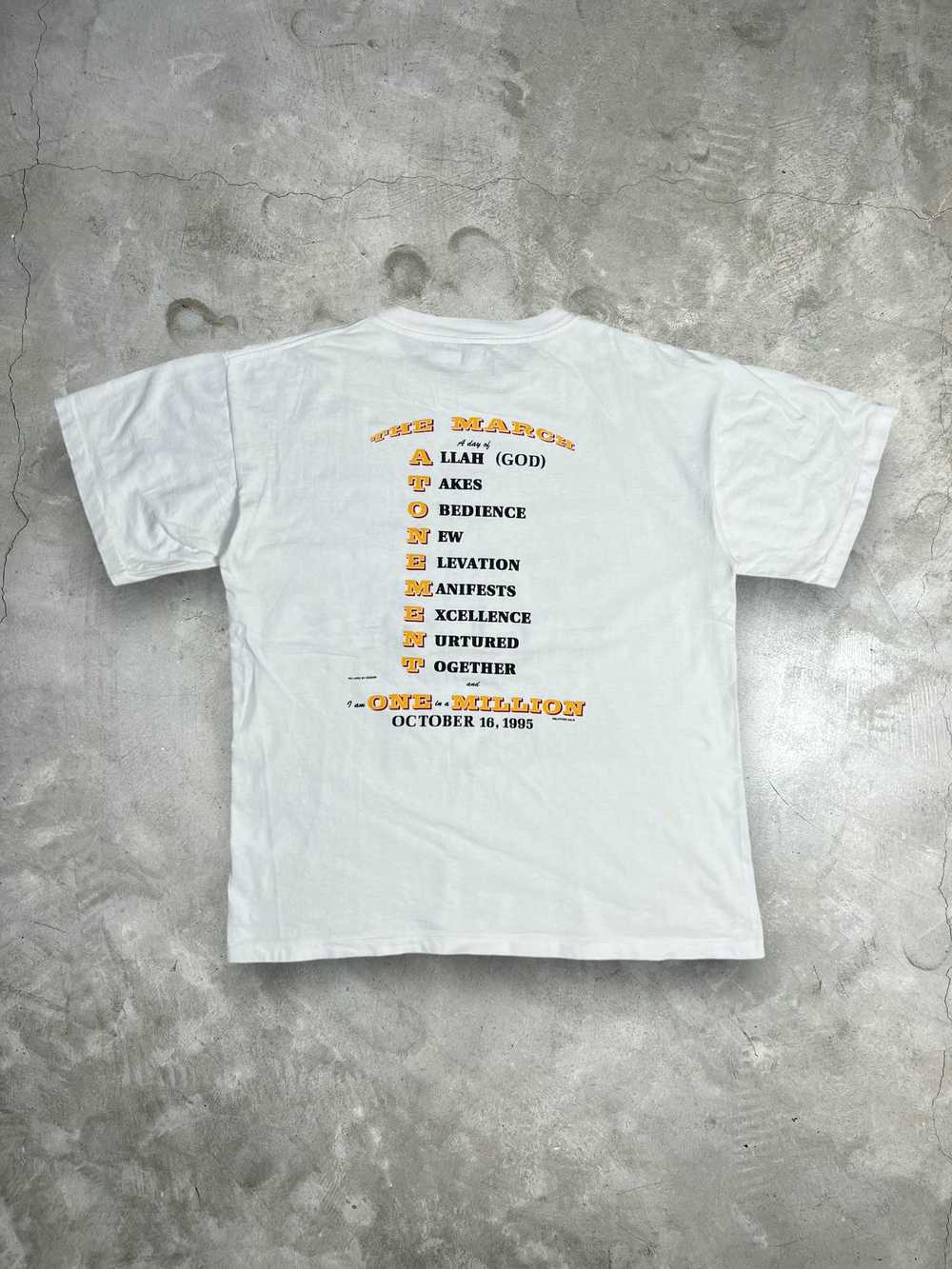 Rap Tees × Vintage Vintage 90s Million Man March … - image 2