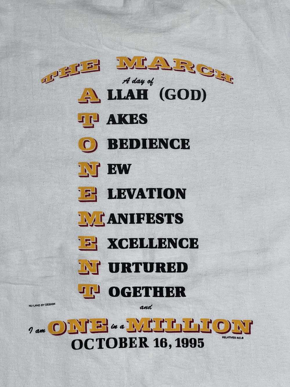 Rap Tees × Vintage Vintage 90s Million Man March … - image 7