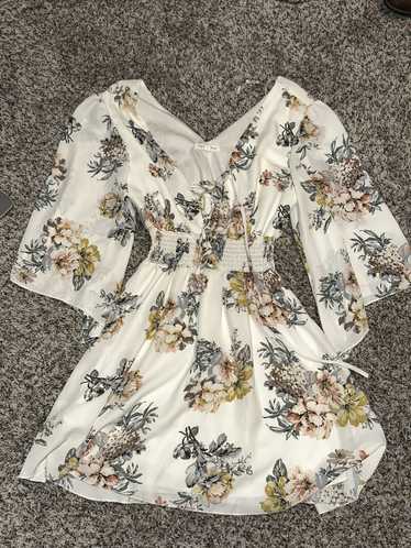 Other GORGEOUS Bailey Blue Flowy Cream Floral Dres