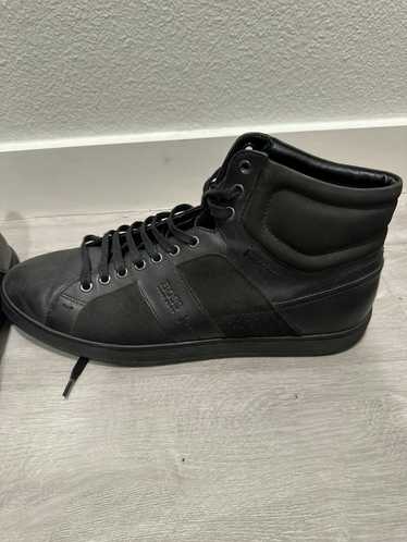 Hugo Boss High Top Black Leather Hugo Boss Sneaker